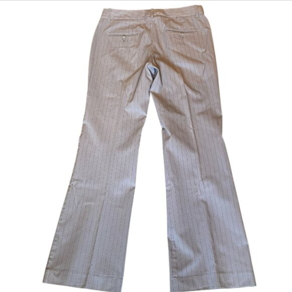 EXPRESS Design Studio Editor Pant Sz 6 Gray Pinstripe #307F - Picture 3 of 7